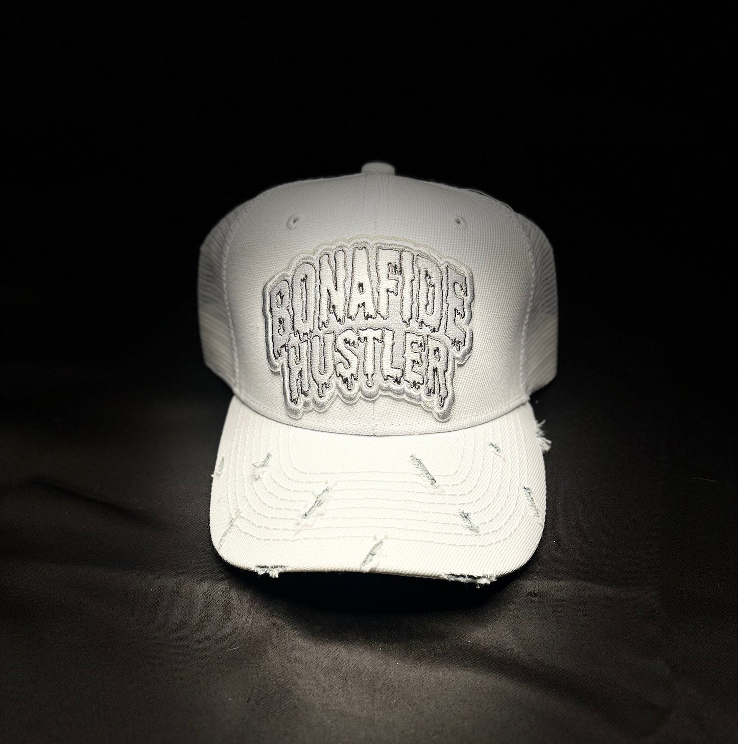 HRN Bonfide Hustler Snapbacks (White)