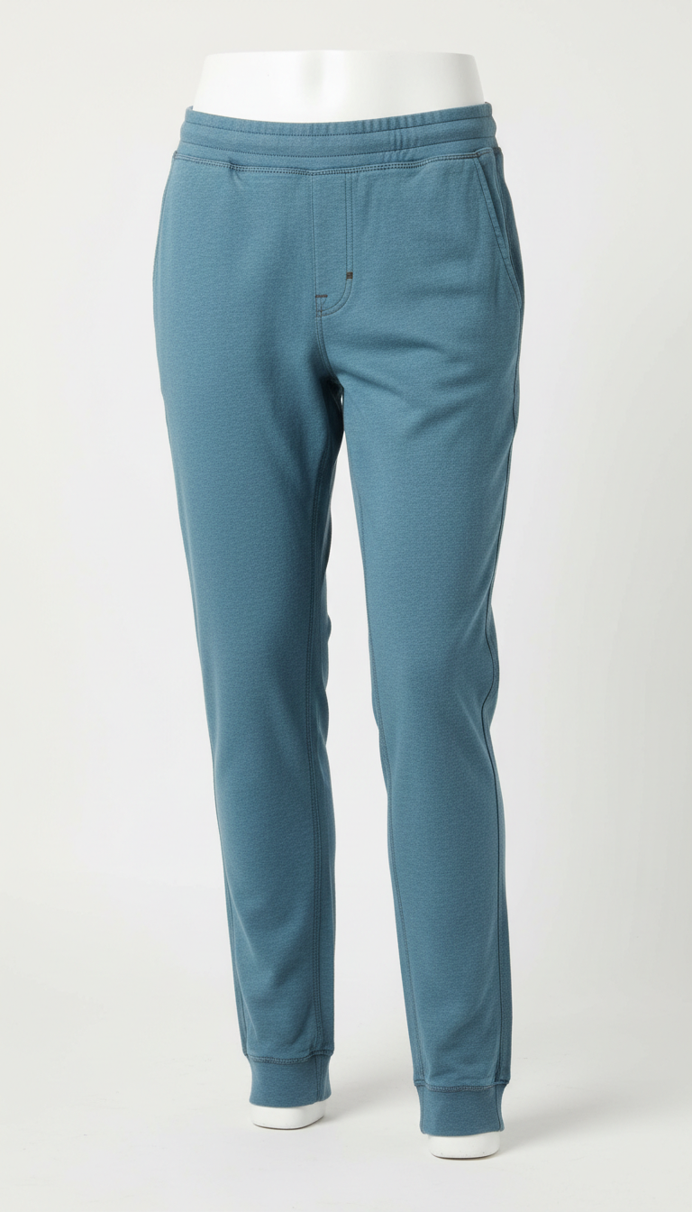 Tapered joggers in steel blue