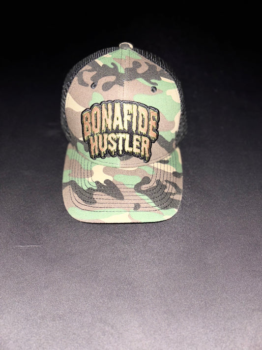 HRN Bonfide Hustler Snapbacks (Camo & Black)