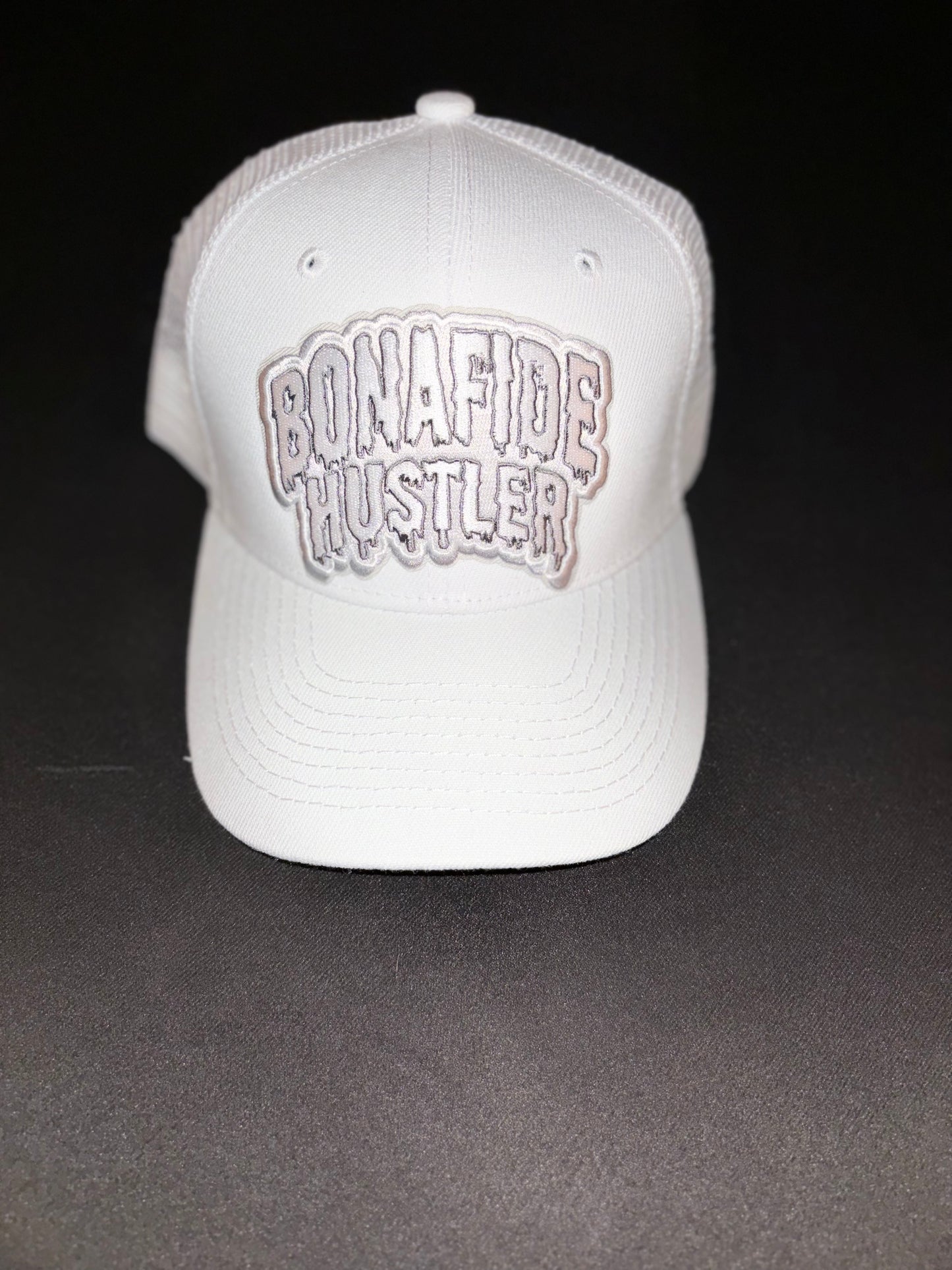 HRN Bonfide Hustler Snapbacks (White)