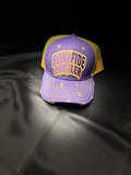 HRN Bonfide Hustler Snapbacks (Purple&Gold)