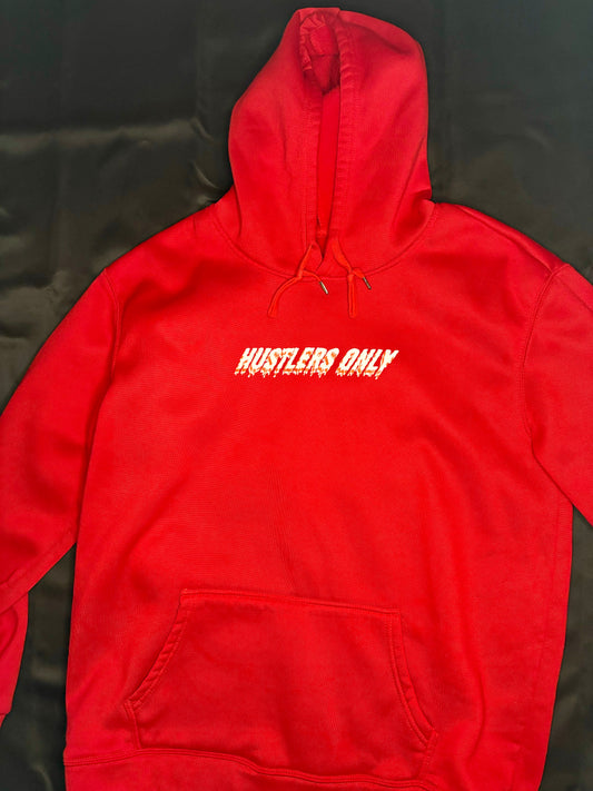 Hustlers Only Unisex Red Hoodie