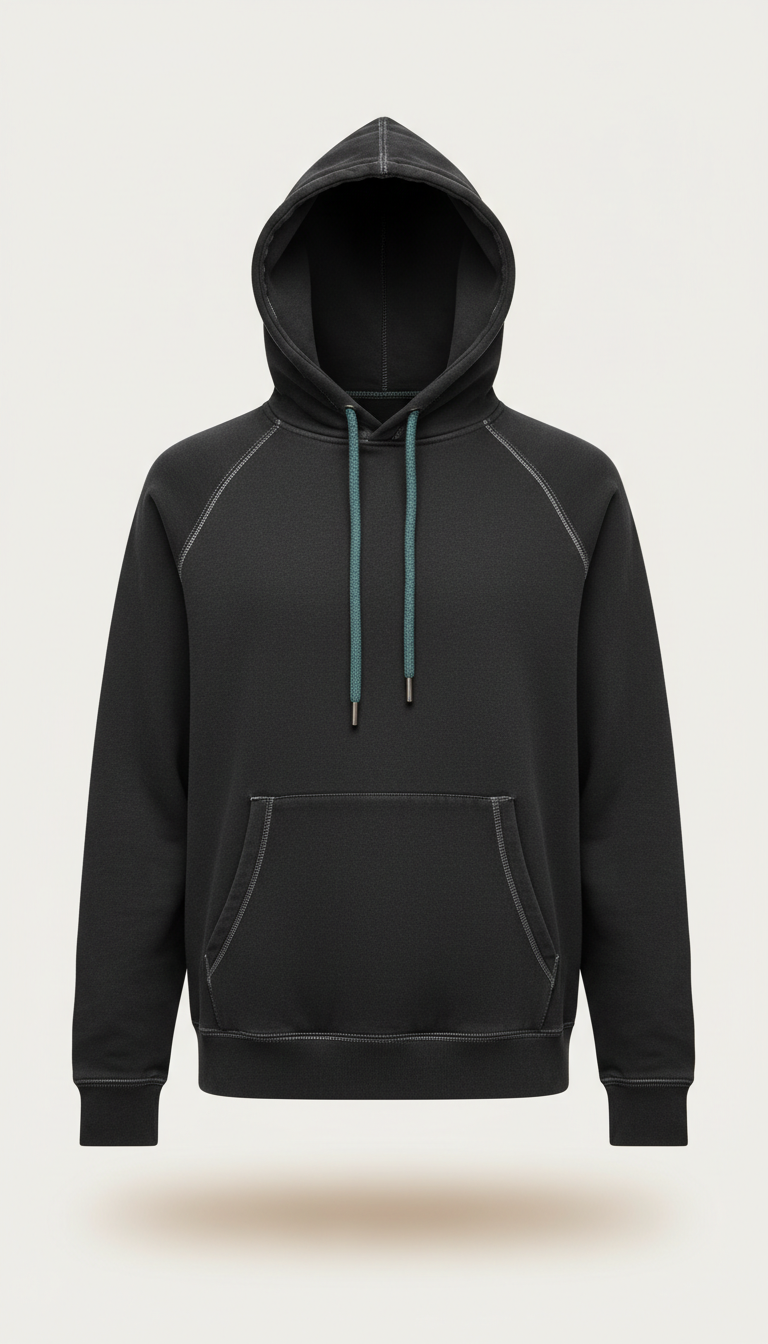 Street hoodie in noir slate